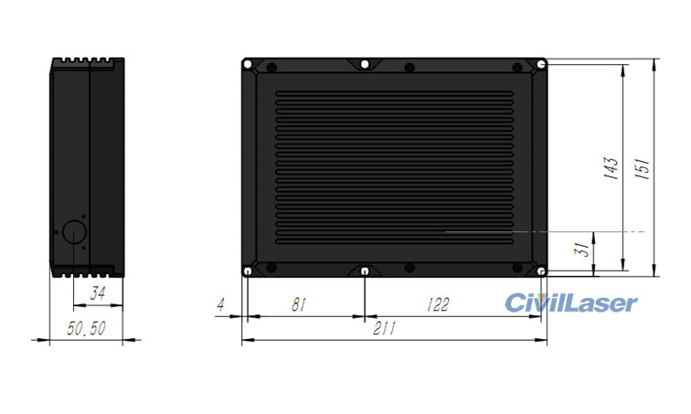 1064nm semiconductor laser